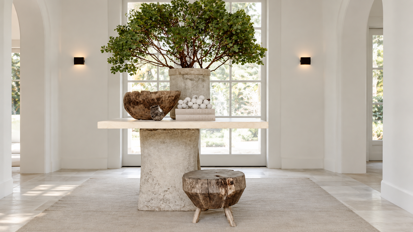 SILK PLANTS & FRESH GREENERY